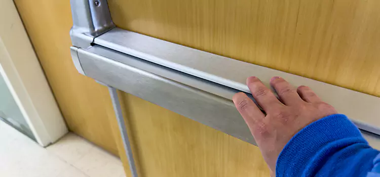 Installing a Push Bar on a Door Barstow
